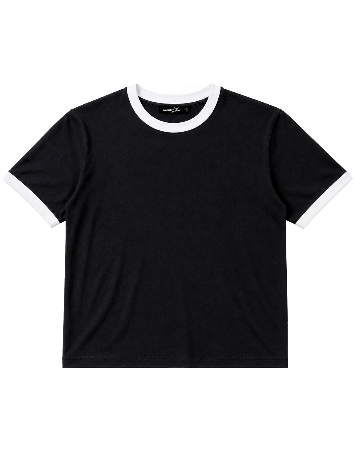 RINGER TEE — BLACK